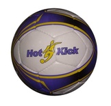 Мяч футбольный (бело-фиолетовый), размер 5, диаметр 22 см