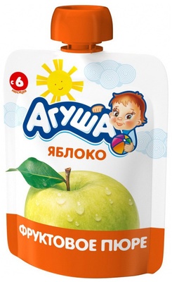 Пюре Агуша яблоко 90 г/10