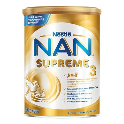 Нан 3 SUPREME 400г/12  (БЗМЖ)