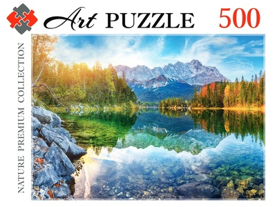 Пазлы 500 эл. Германия. Озеро Айбзее на рассвете