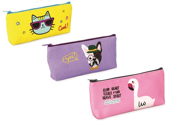 80771 Косметичка, размер 19.5x3.5x8.5cм,материал полиэстер