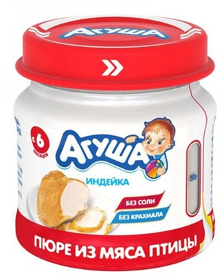 Пюре Агуша индейка 80г