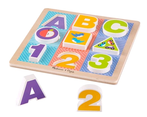 Деревянная рамка-вкладыш "1-2-3"