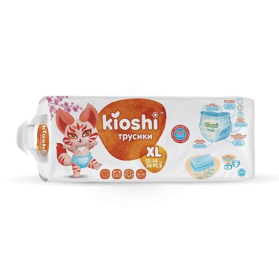 Подгузники-трусики KIOSHI XL 12-18 кг 36 шт
