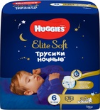 Huggies Элит Софт ночные трусики-подгузники 6 ( 15-25 кг) 16 шт