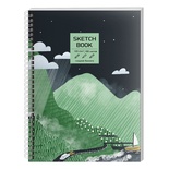 Скетчбук А5, 100л. Green world спираль