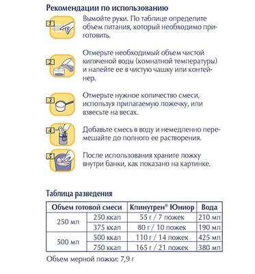 Клинутрен Джуниор с ванильн.вкусом 400г  (БЗМЖ)