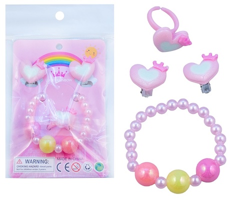 Набор детских украшений "Милые сердечки"