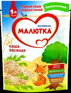 Каша Малютка Нутриция б/молоч. овсянка