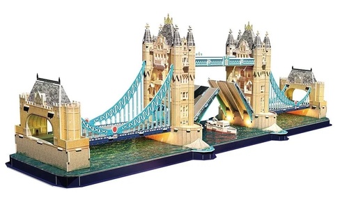 Тауэрский мост с LED-подсветкой, 222 детали