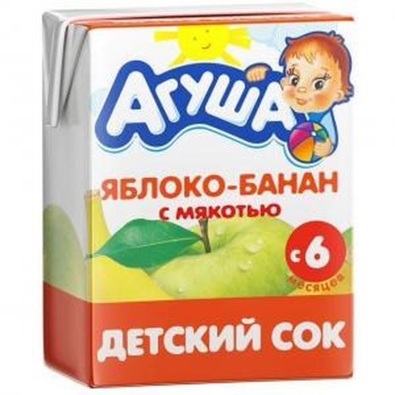Сок Сады Придонья яблоко, банан 0,125л/18