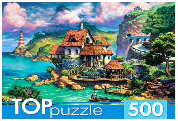 Пазлы 500 эл. "Прибрежный домик"