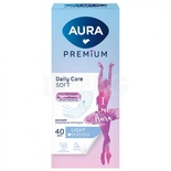 AURA PREMIUM Прокладки ежедн. 40шт ультратонкие Light 