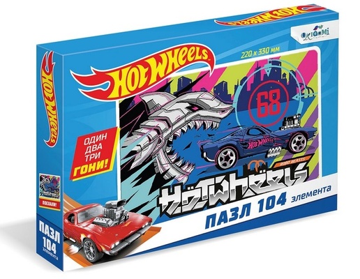 Hot wheels.Пазл.104 Эл.На время в/к 19,7*3*13,4 м