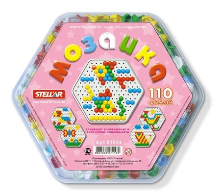 Мозаика д13мм/110 дет. пласт. упак.