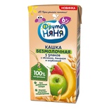Пюре Фруто Няня каша без мол., 5 злаков, яблоко, банан, клубника 0,2 л./18