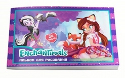 88798 Альбом для рисования "Enchantimals", 24 листа, на скрепке,1/7