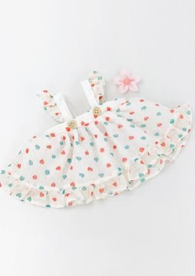 2 Сарафан с сердечками и заколкой