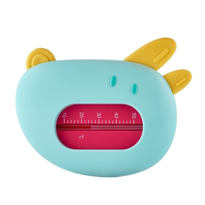 Термометр "Собачка", голубой с желтым