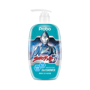 Гель для душа 3в1 детский (Ultraman),  цветочный аромат 500мл, 1/12