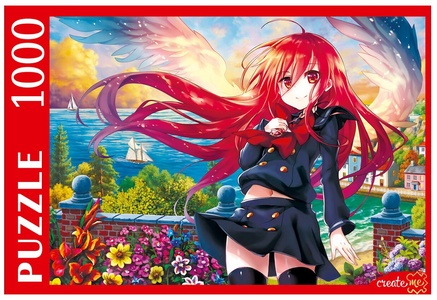 Пазлы 1000 эл. Красивая девушка Аниме