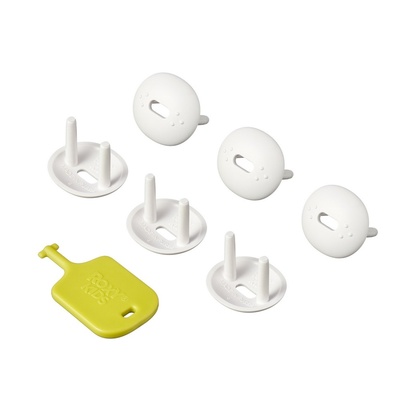 Заглушки д/розеток, 6 шт., белый