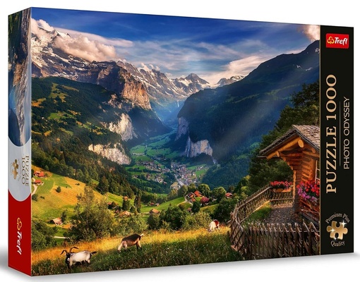 Пазл 1000 дет. Фото Одиссея: Долина Лаутербруннен, Швейцария
