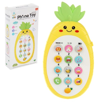 Телефон эл "Ананас", св., зв., 8х2,9х15,5, кор.