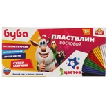 Пластилин восковой Буба 6 цв. 90 гр.