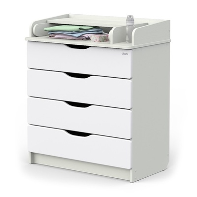 Комод Сириус-2 WOOD 804 ПВХ с шар. направл. (белый премиум)