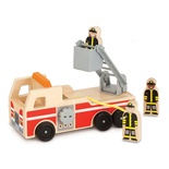 Деревянная пожарная машина с пожарными, 3 шт.