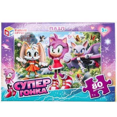 Пазлы 80Д "Супергонка"