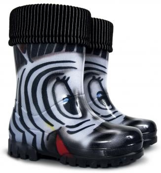 Сапоги 0038 S р.24/25 зебра резина