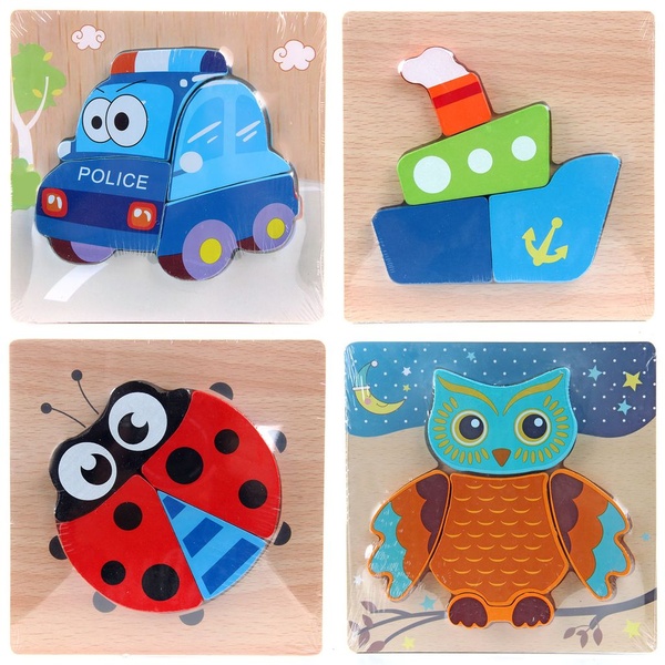 Вкладка-пазл, в ассортименте, 14,5*14*5*0,5 см (4 в ассортименте)