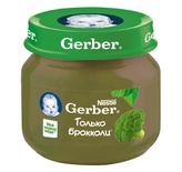 Пюре Гербер Брокколи с 4-х мес. (80 г.)