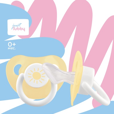 Пустышка 23821 0+ мес, силикон.скош. с колпачком