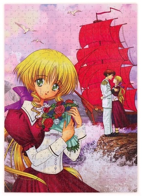 Пазлы деревянные "Алые паруса", 504 детали, размер 30*42 см