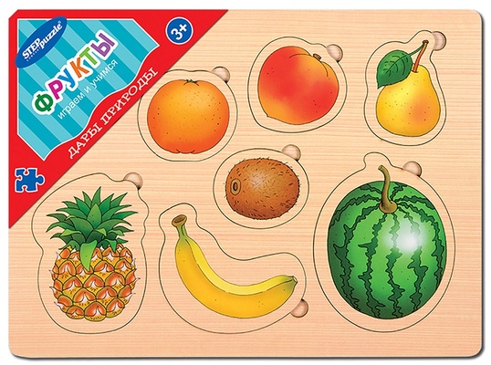 Игра из дерева "Дары природы. Фрукты"