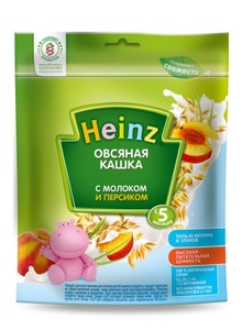 (***) Каша Хайнц овсянка,молоко,персик 30 г./25