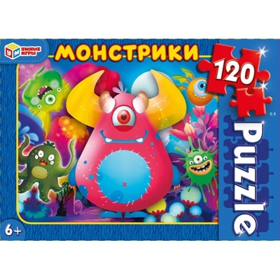 Пазлы 120Д "Монстрики"