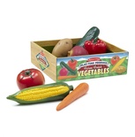 Ящик дер. с пластиковыми овощами